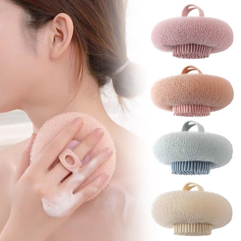 2-in-1 Super Soft Sunflower Bath Ball,2026 New Bath SpongeCleaning Brush with Foam Sponge and Silicone Exfoliating Brush,Body Puffs Shower Loofah Exfoliating Body Scrubber Sponges for Women Men - Image 2